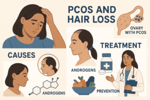 Main illustration for Does PCOS Cause Hair Loss? Signs, Causes and Treatment