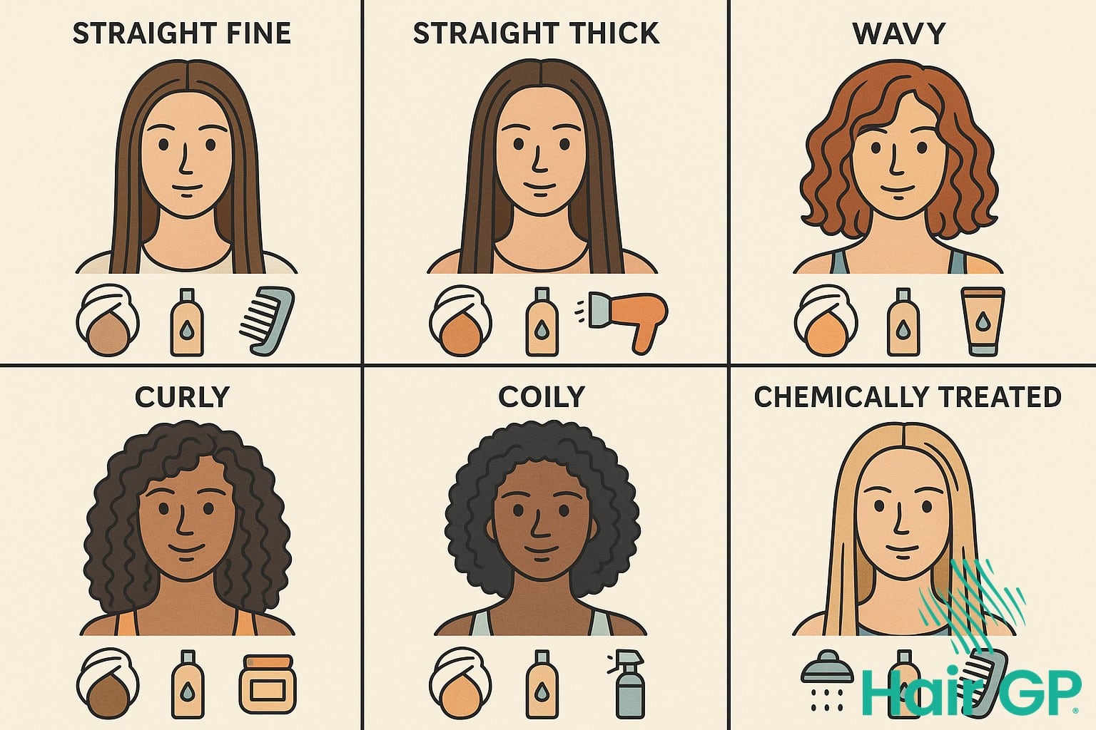 Different hair types and their post-workout care requirements