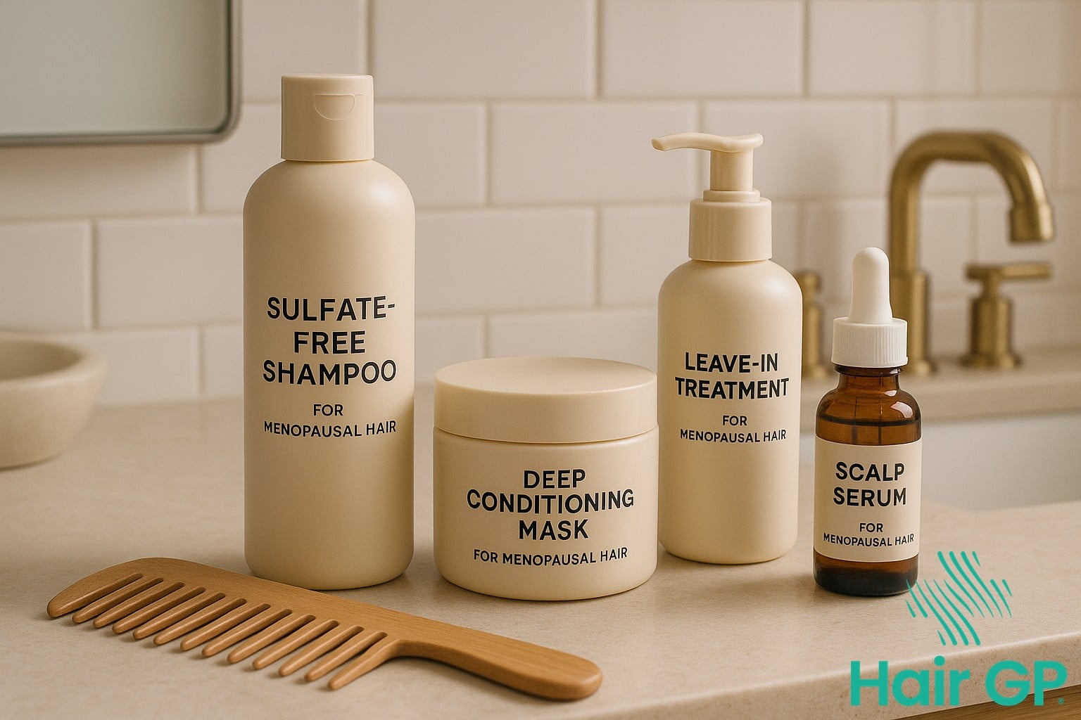 Essential hair care products for managing menopausal hair changes