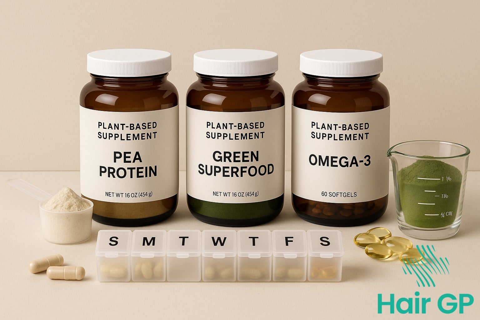 Essential supplements for plant-based women to prevent hair loss and nutrient deficiencies