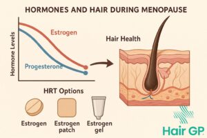 Main illustration for Hair-Friendly HRT: Best Hormone Therapy Options for Healthy Hair