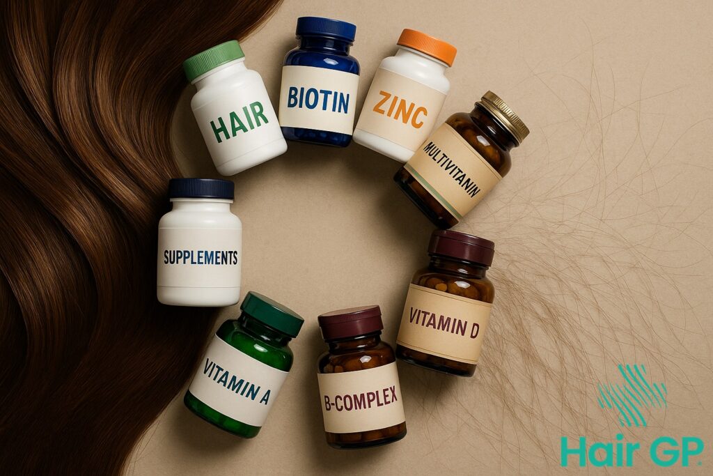 Main illustration for Supplements That Can Cause Hair Loss If Misused