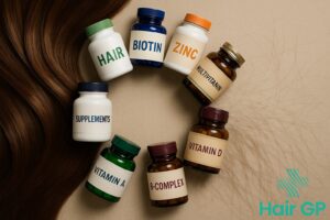 Main illustration for Supplements That Can Cause Hair Loss If Misused