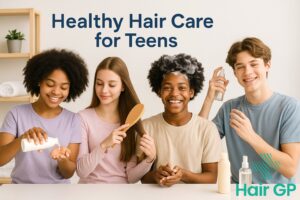 Main illustration for Teaching Teens Healthy Hair Growth and Care Habits Guide