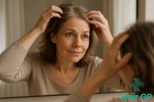 Main illustration for The Perimenopause Hair Puzzle: Why Your Strands Are Thinning