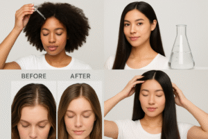 Main illustration for Water-Only Hair Washing: Dermatologist Verdict