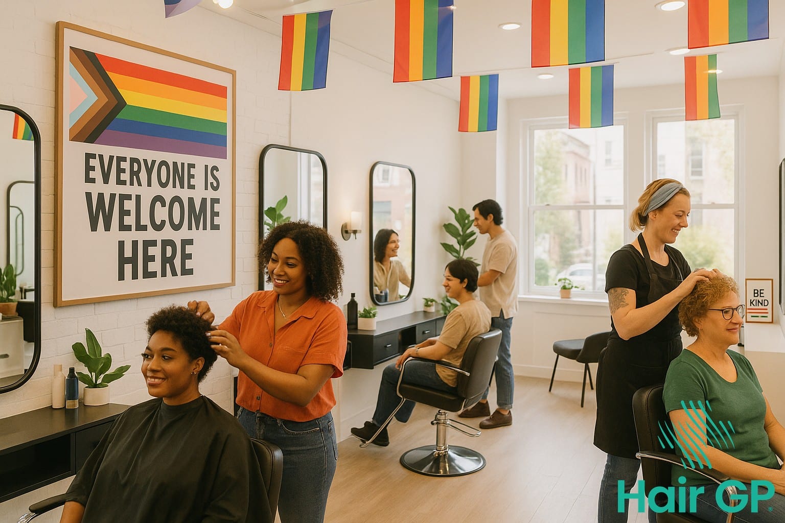 LGBTQ-friendly salon with inclusive atmosphere