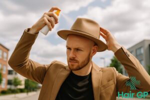 Main illustration for Protecting Your Scalp from the Sun: It's Not Just a Holiday Thing