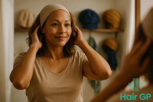 Main illustration for Wig Caps and Headwear After Chemo Guide