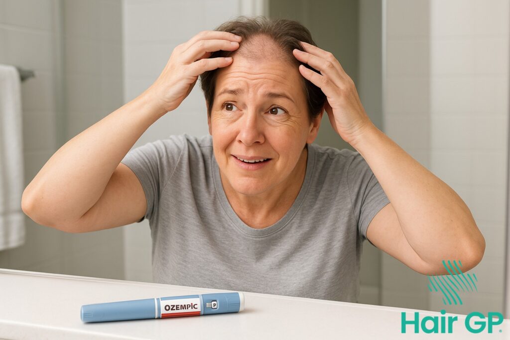 Main illustration for Ozempic Hair Loss: Why It Happens & How to Stop It