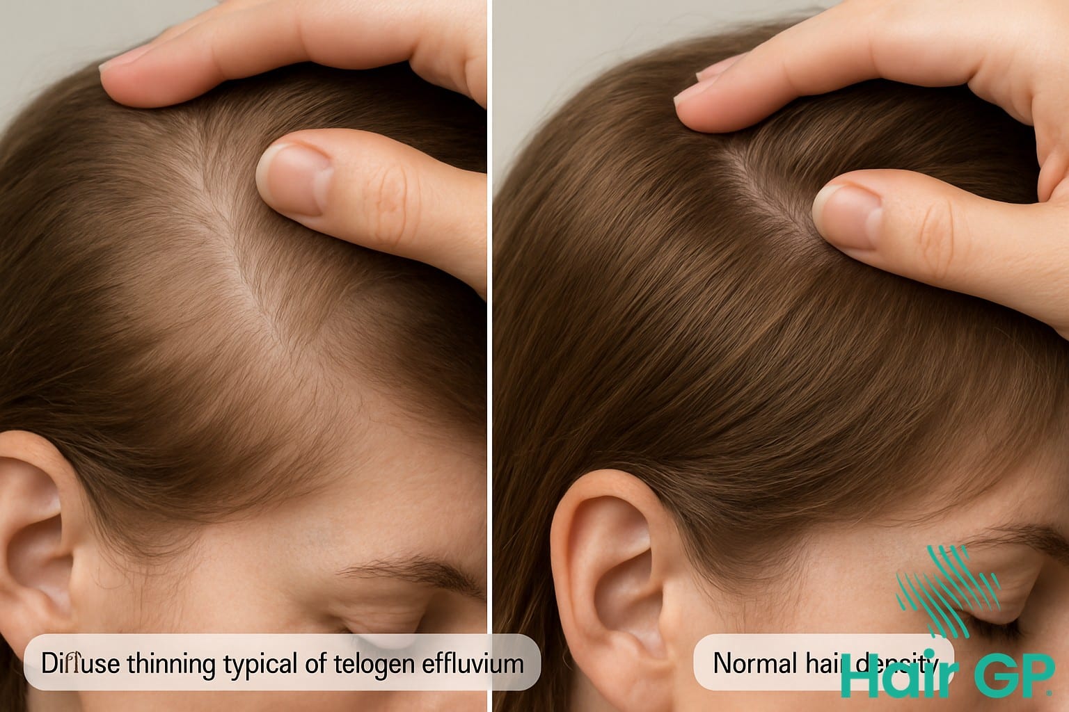 Comparison of different hair loss patterns following gallbladder removal surgery