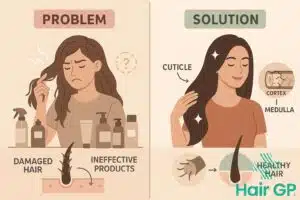 Main illustration for Why Off-the-Shelf Products Fail Female Hair Thinning