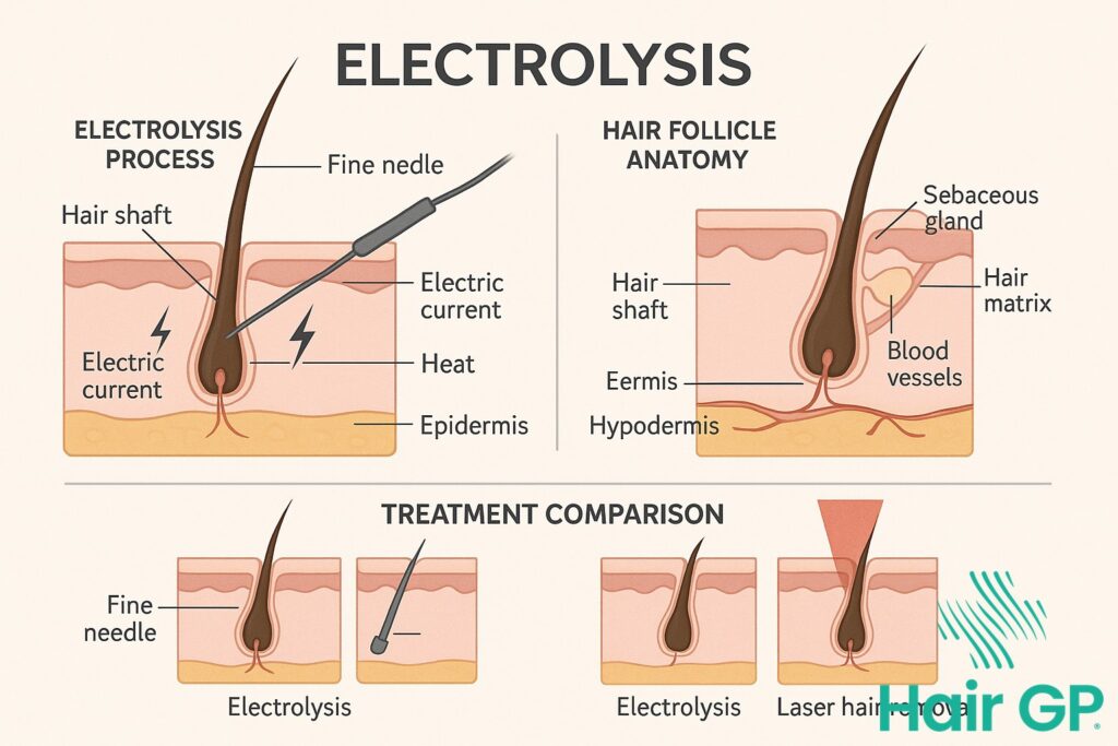 Main illustration for Electrolysis: The Only FDA-Approved Permanent Hirsutism Solution